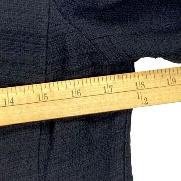 Halogen Knit Moto Jacket Womens Size Small Black Neon Pink Trim Zip Front Blazer - Picture 11 of 16